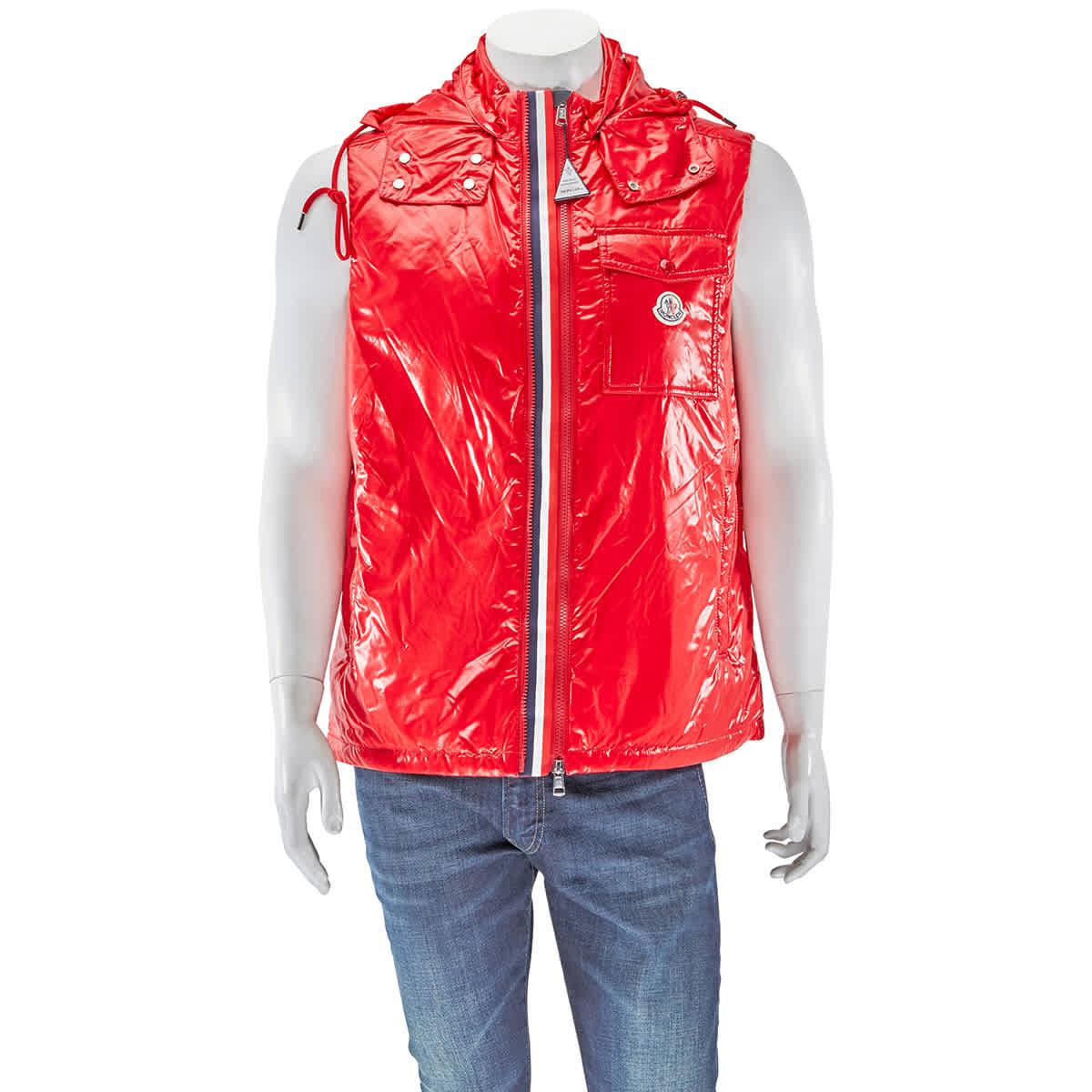 moncler tracksuit red