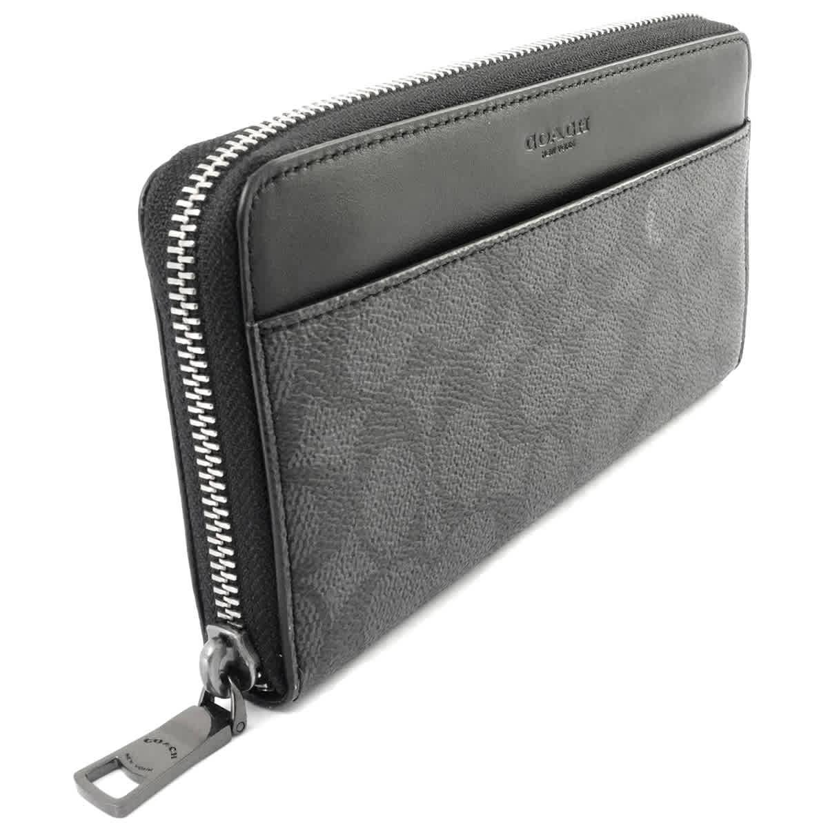 COACH Signature Canvas Accordion Wallet in Black Lyst UK