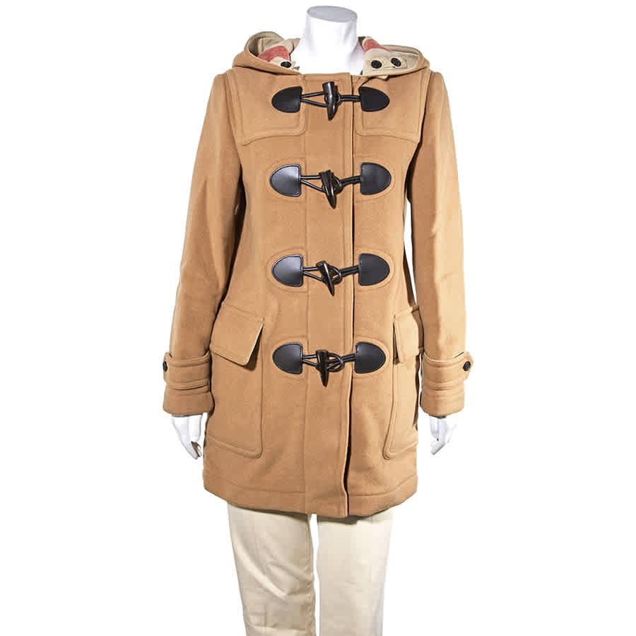 yellow burberry coat
