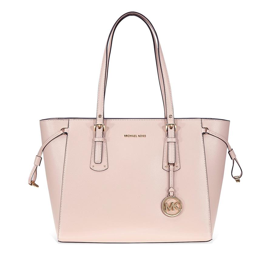 Michael Kors Leather Medium Mf Tz Tote Soft Pink - Lyst