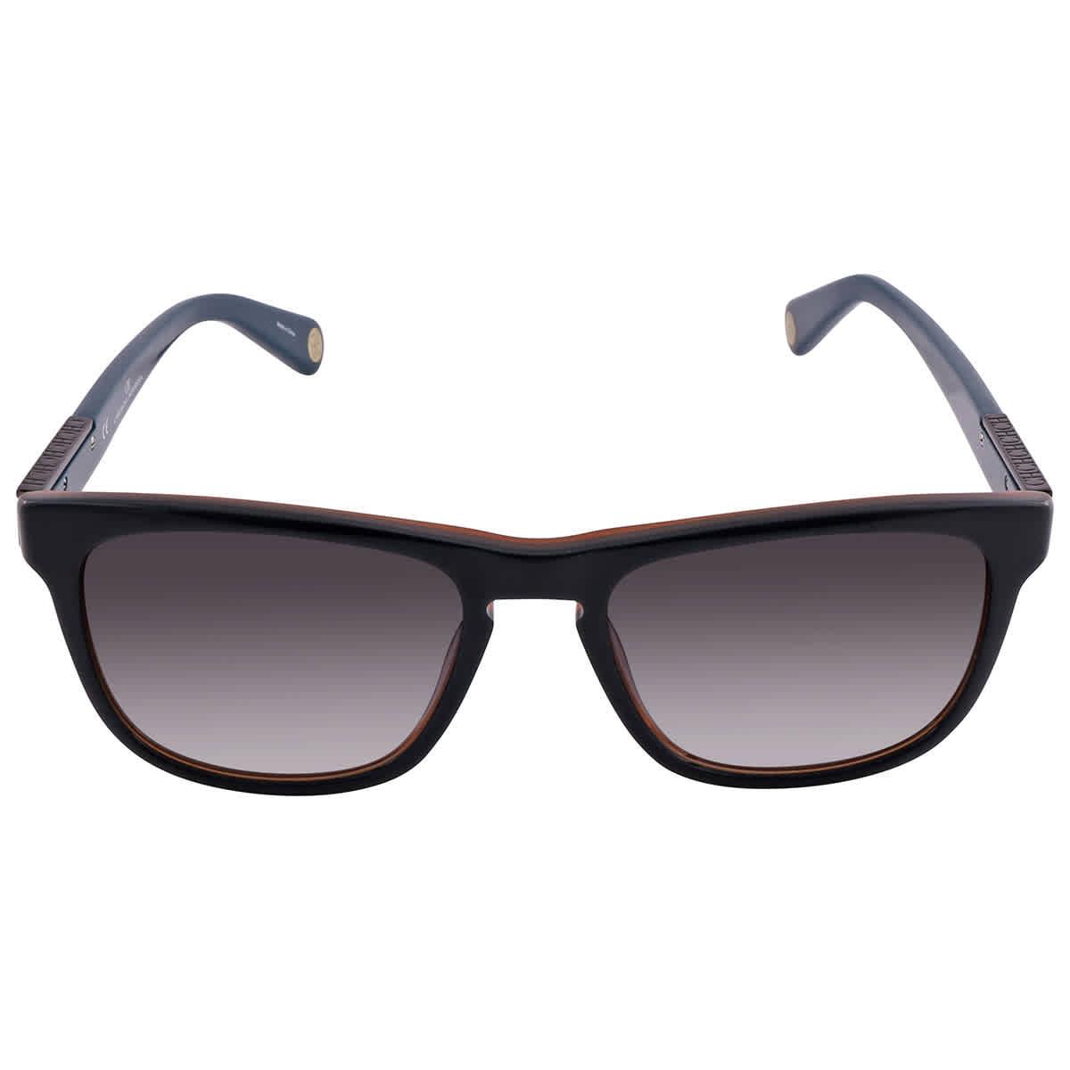 Carolina Herrera Smoke Grey Rectangular Sunglasses in Blue Lyst