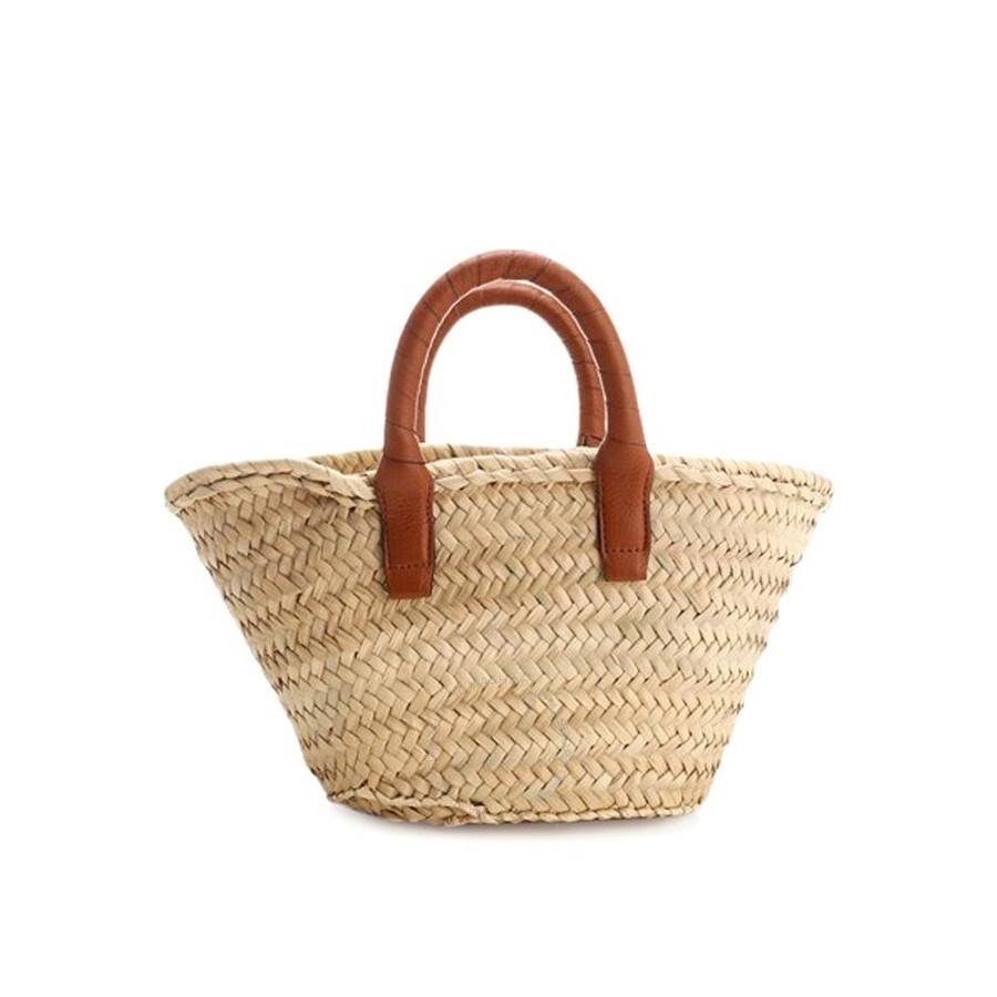 Chloé Raffia Small Marcie Basket Bag in Brown | Lyst