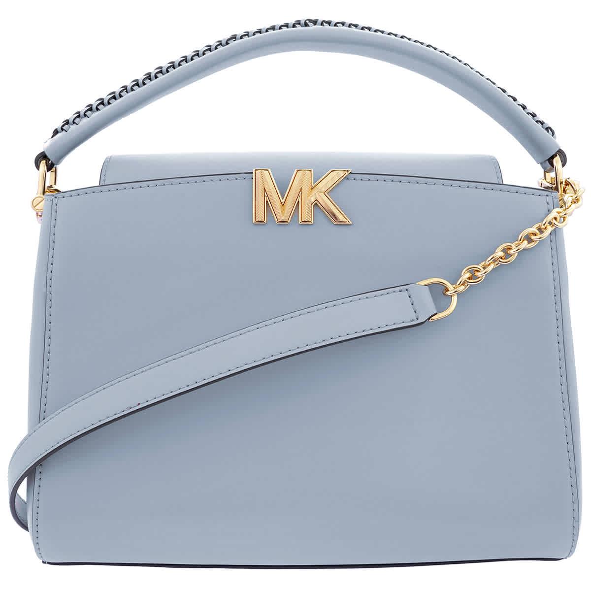 Michael Kors Karlie Medium Leather Satchel Bag in Blue | Lyst Canada