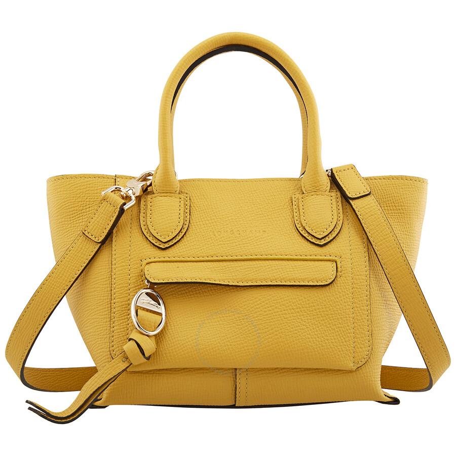 Longchamp Mailbox 6.9 X 7.9 X 5.5 in Yellow Lyst