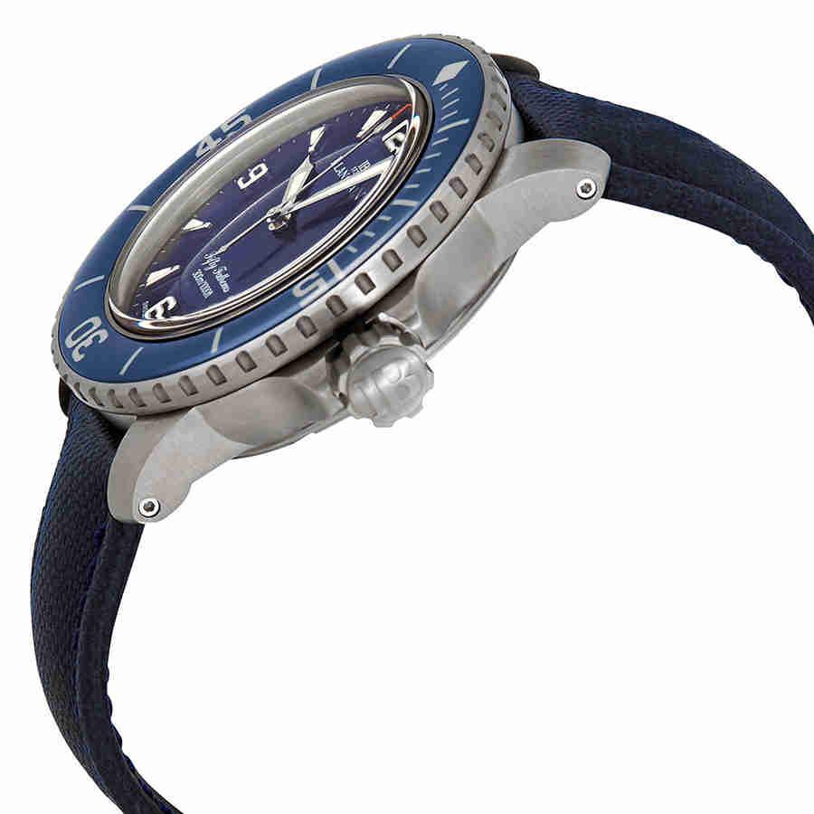 Blancpain Fifty Fathoms Automatic Blue Dial Watch for Men Lyst