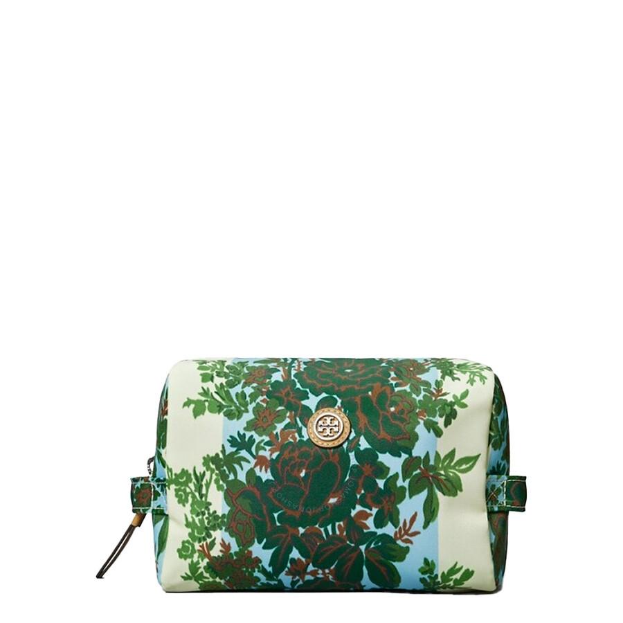 Tory Burch Nylon Printed Large Cosmetic Case in Green Lyst