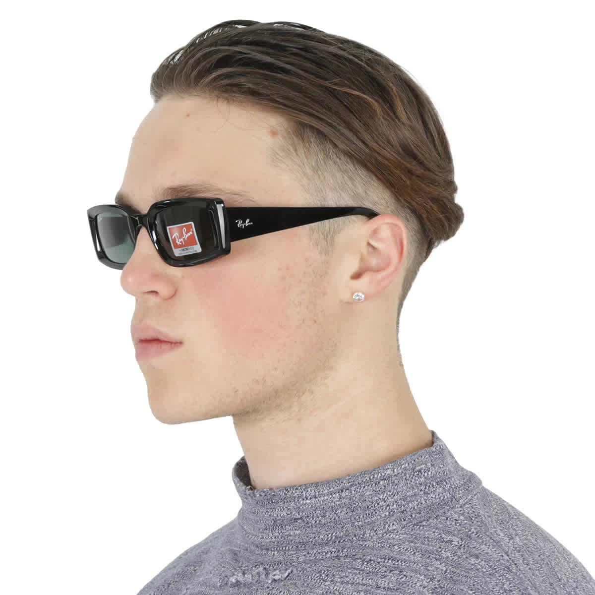 Ray-Ban KILIANE BIO-BASED RB4395F ブラック KILIANE BIO-BASED Sunglasses in Black and Dark Green