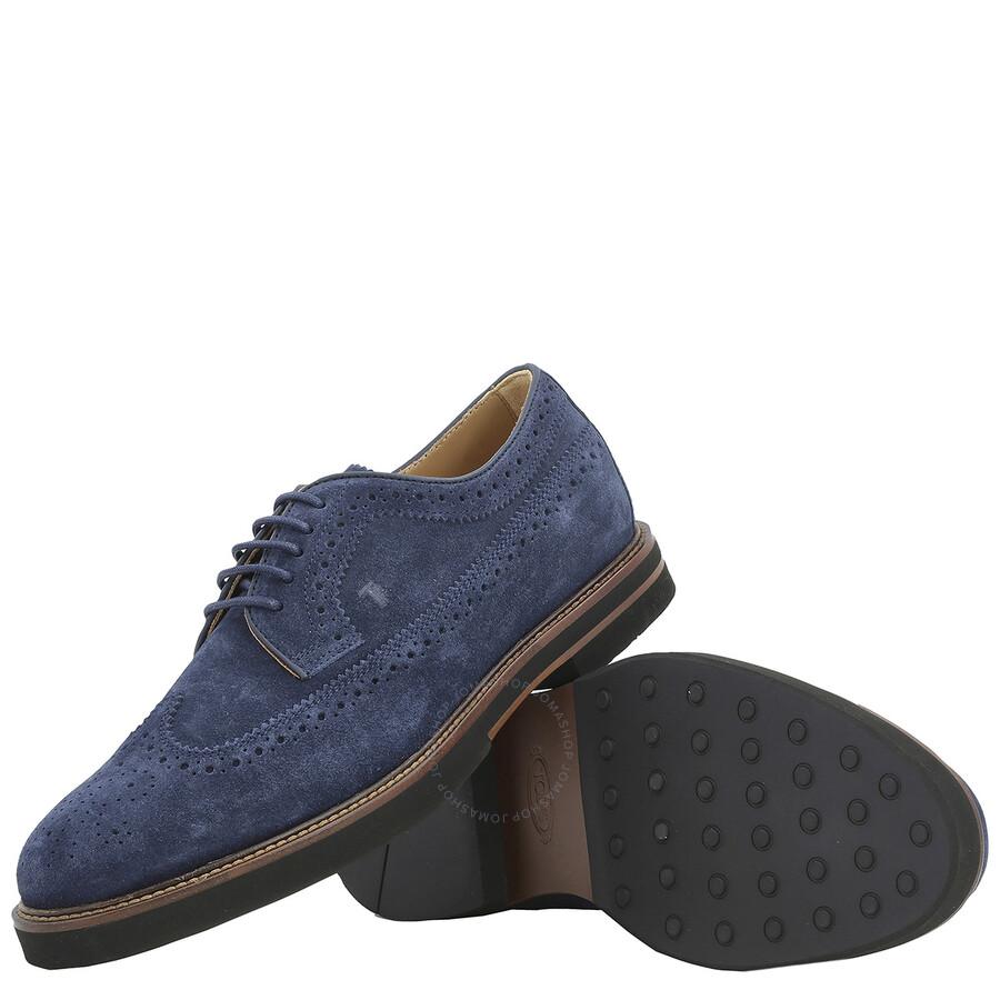 Blue suede brogues mens new arrivals