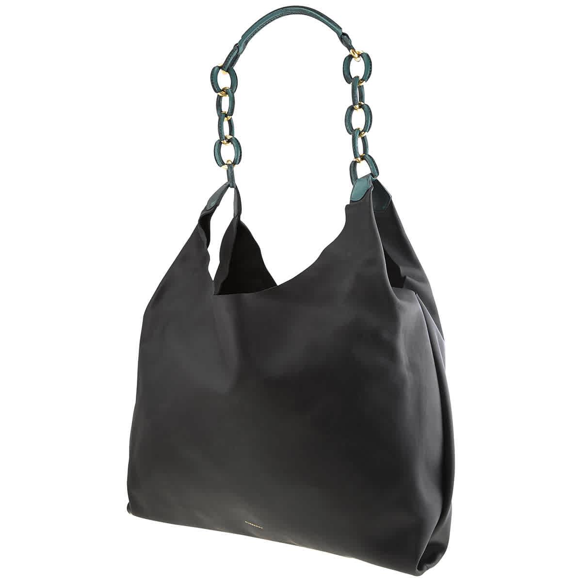 Burberry Medium Two Tone Leather Shopper Tote in Black | Lyst