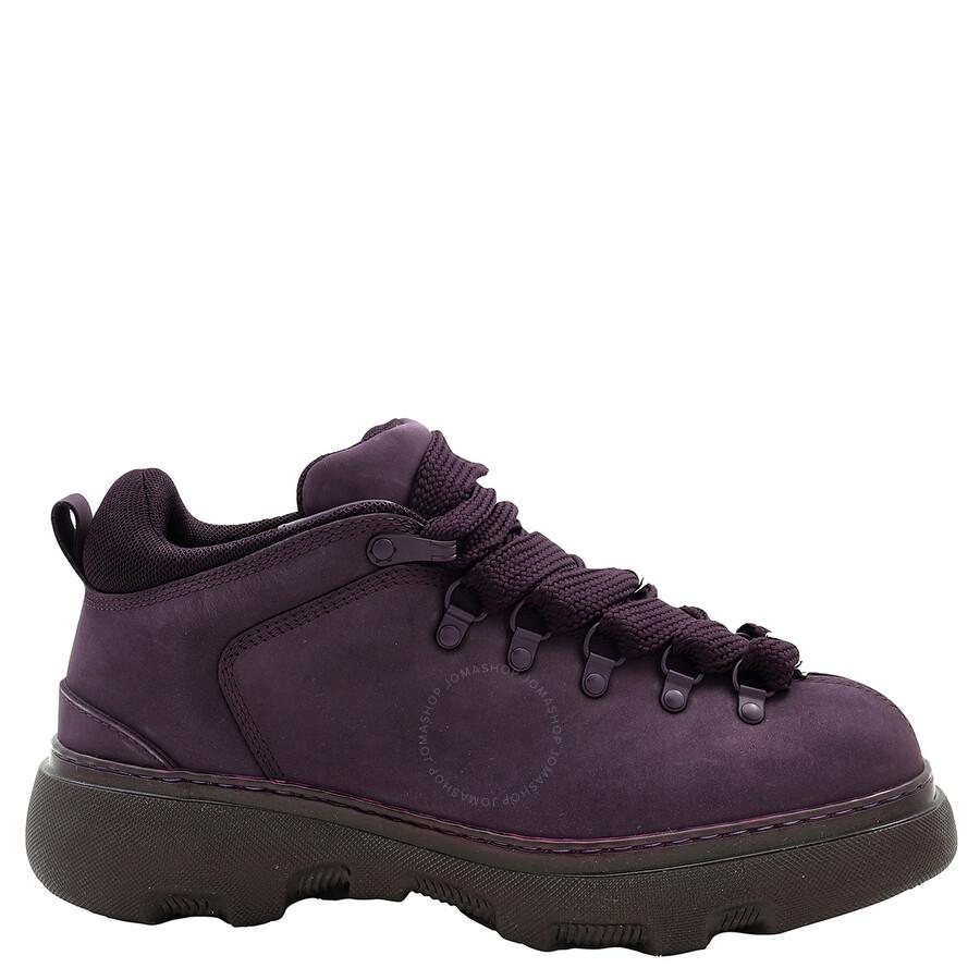 ミドルブーツ Burberry  Boots Women Leather Violet/Aubergine BURBERRY Leather Chelsea boots | NET-A-PORTER