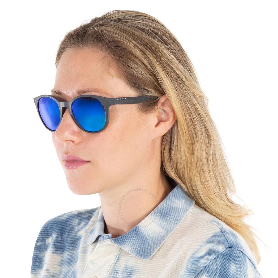 Oakley Spindrift Prizm Sapphire Polarized Round Sunglasses