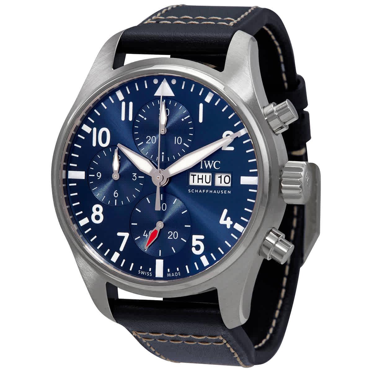 IWC Schaffhausen Pilot Chronograph Automatic Blue Dial Watch in Metallic for Men Lyst Canada