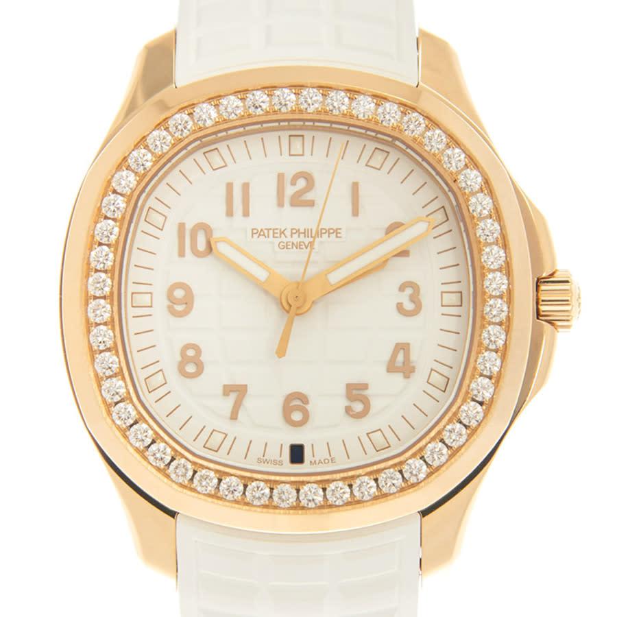 Patek Philippe Aquanaut Quartz Diamond White Dial Watch -001 in Metallic |  Lyst Canada