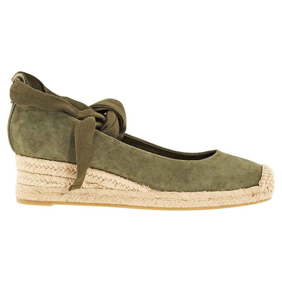 Tory Burch Ladies Wedge Olive Heather 40mm Espadrilles in Green - Lyst