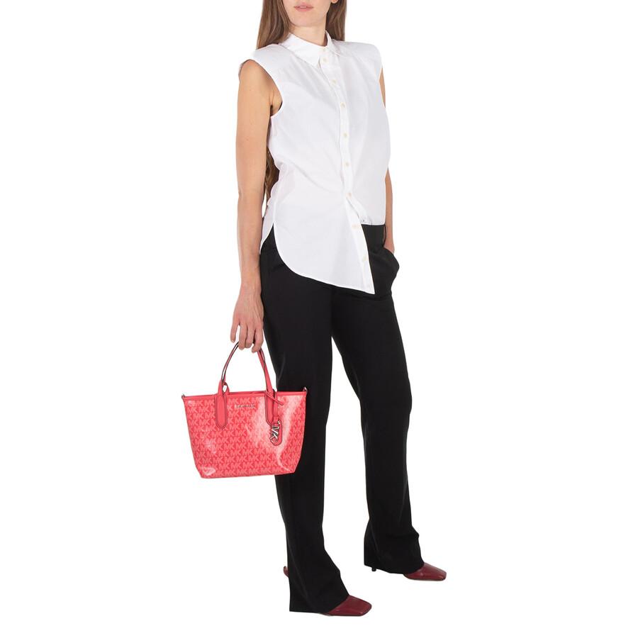 Michael Kors All-Over Logo-Printed Tote Bag in Pink | Lyst