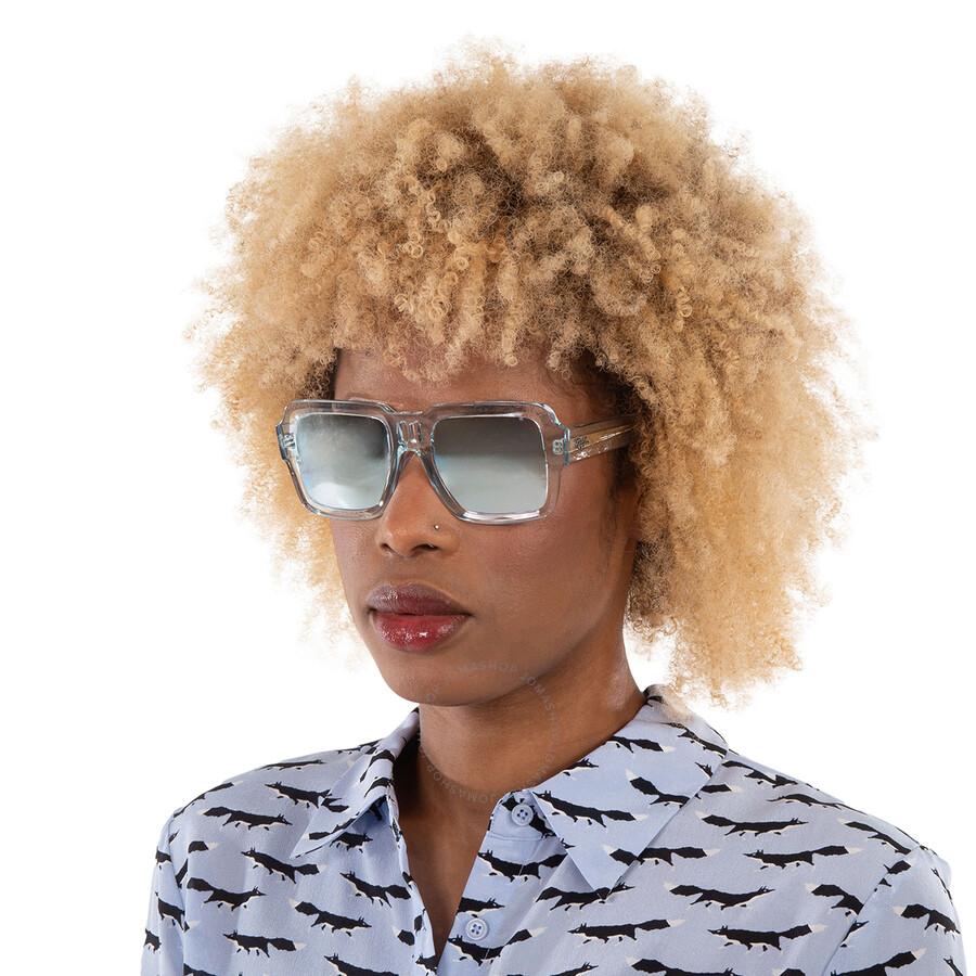【美品】レイバン/Rayban RB4408 マゼラン 6729/1N Ray-Ban Magellan Bio Based Blue Mirror Square Sunglasses Rb4408