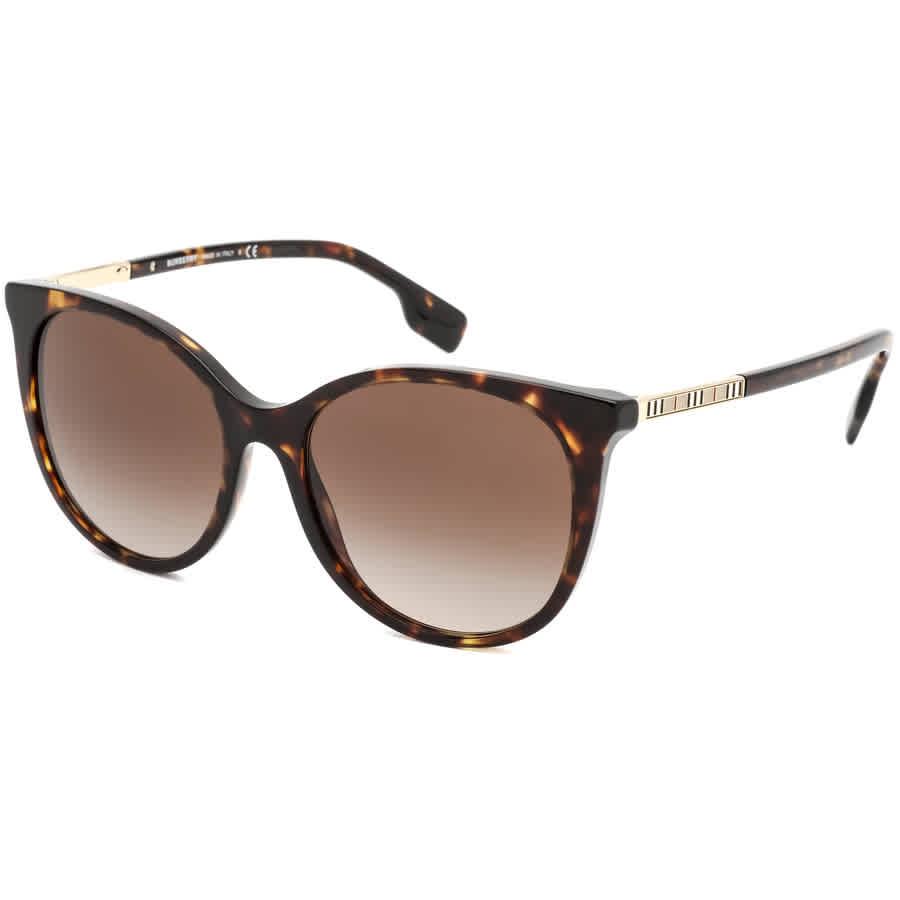 Burberry Dark Havana Cat Eye Sunglasses in Brown | Lyst