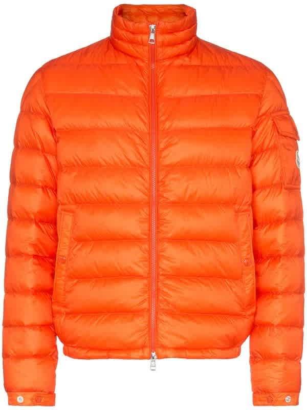 Moncler Orange Lambot Down Jacket for Men - Lyst