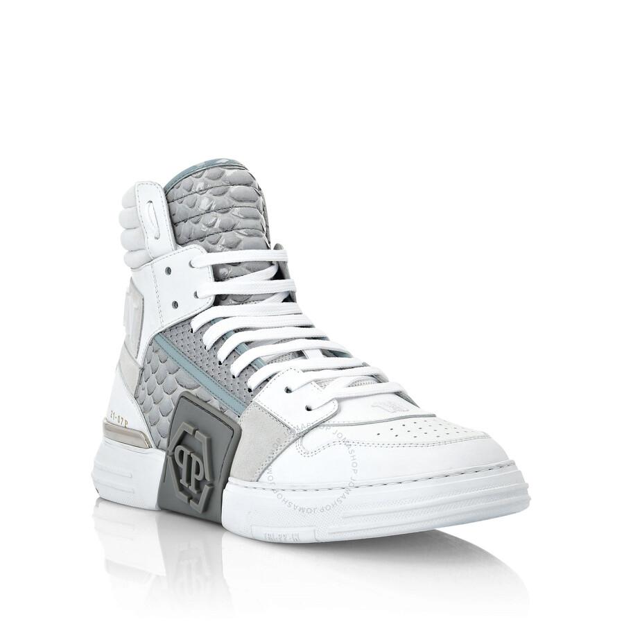 Philipp Plein Hi-top Sneakers Phantom Kick$ Python Hexagon