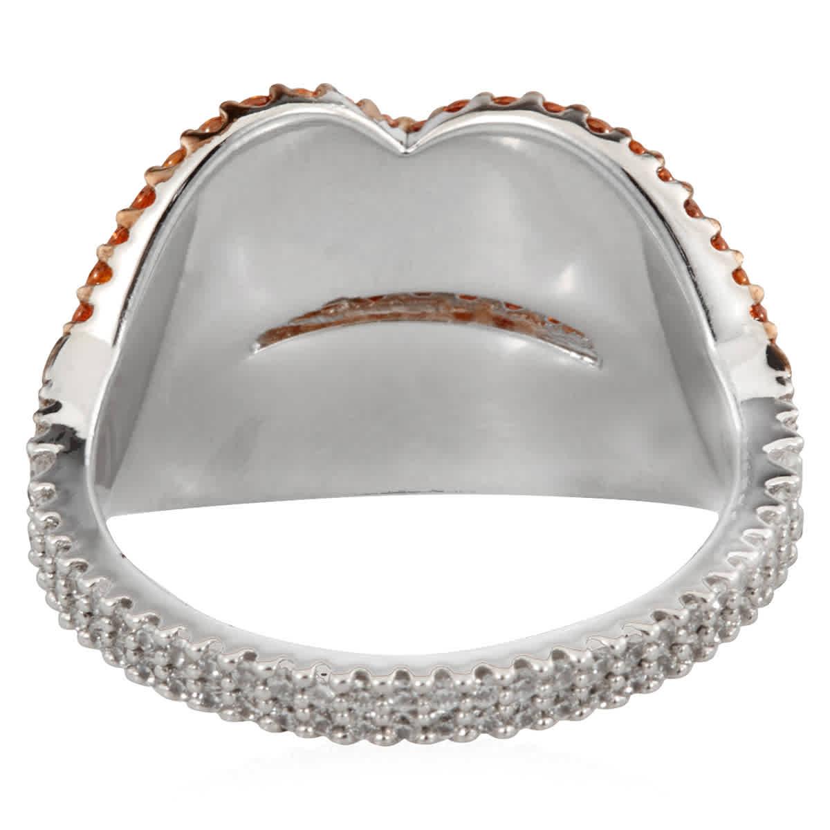 Apm Monaco Orange Lips Ring in Metallic | Lyst