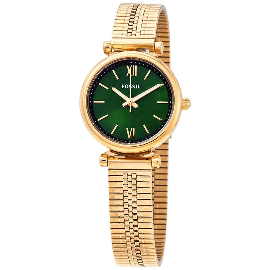 Fossil Carlie Mini Quartz Green Dial 