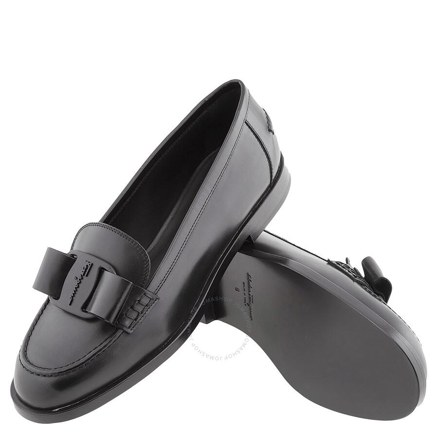 Ferragamo Salvatore Vivaldo Viva Leather Loafers in Black | Lyst Ferragamo Salvatore Vivaldo Viva Leather Loafers in Black | Lyst