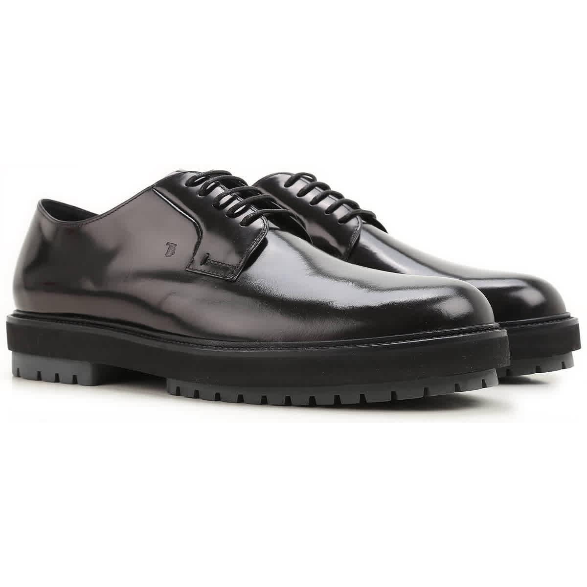 Tod's Mens Classic Leather Lace-up Laced Formal Shoes In Black for Men ...