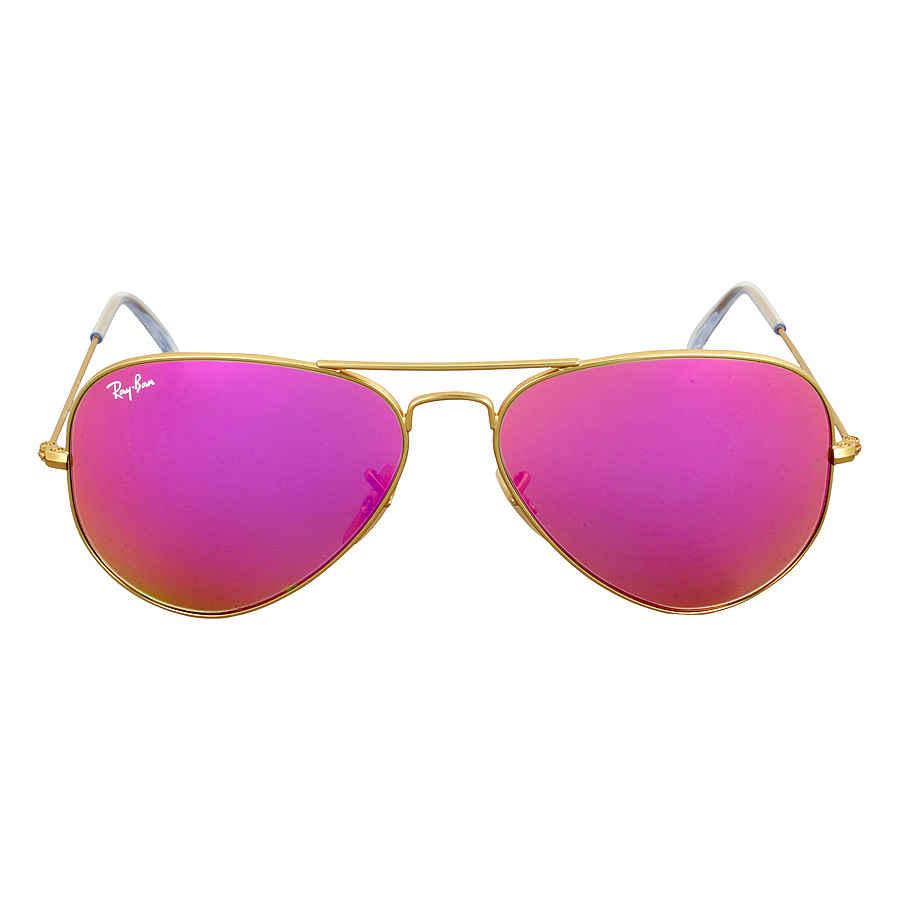 RayBan Rayban Aviator Cylamen Flash Sunglasses 30251124t58 in Gold Tone,Pink (Pink) for Men Lyst
