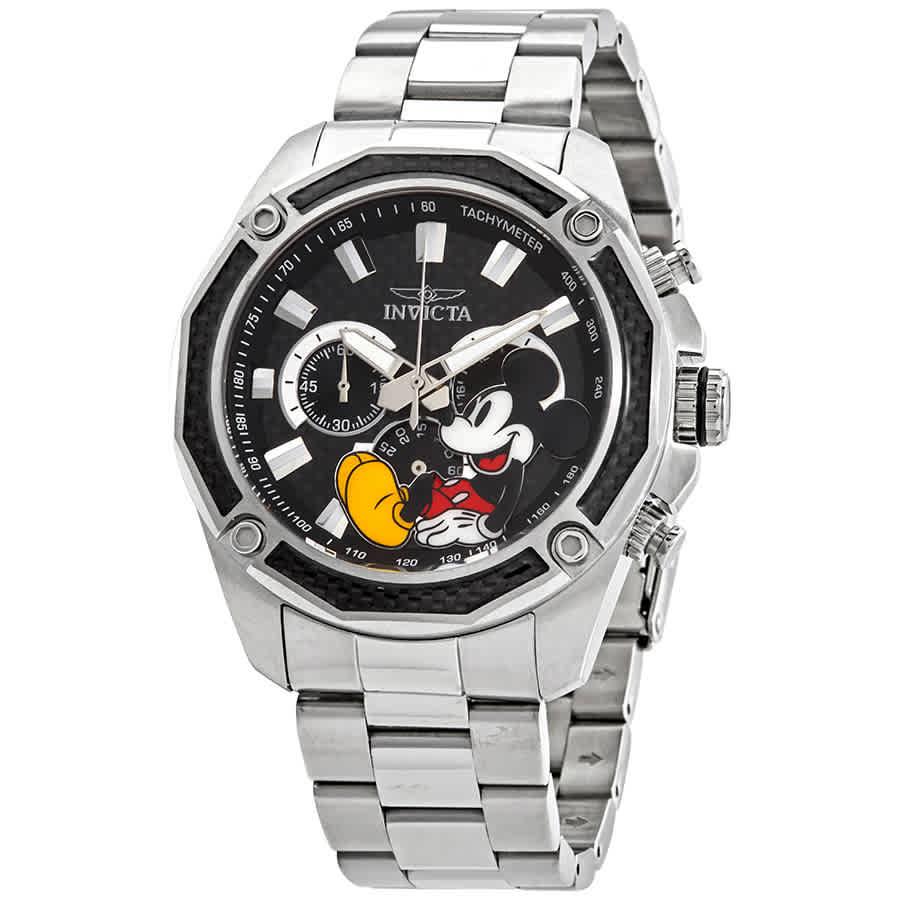 Næsten komponent Satire Invicta Disney Limited Edition Mickey Mouse Chronograph Black Dial Watch in  Metallic for Men | Lyst Canada