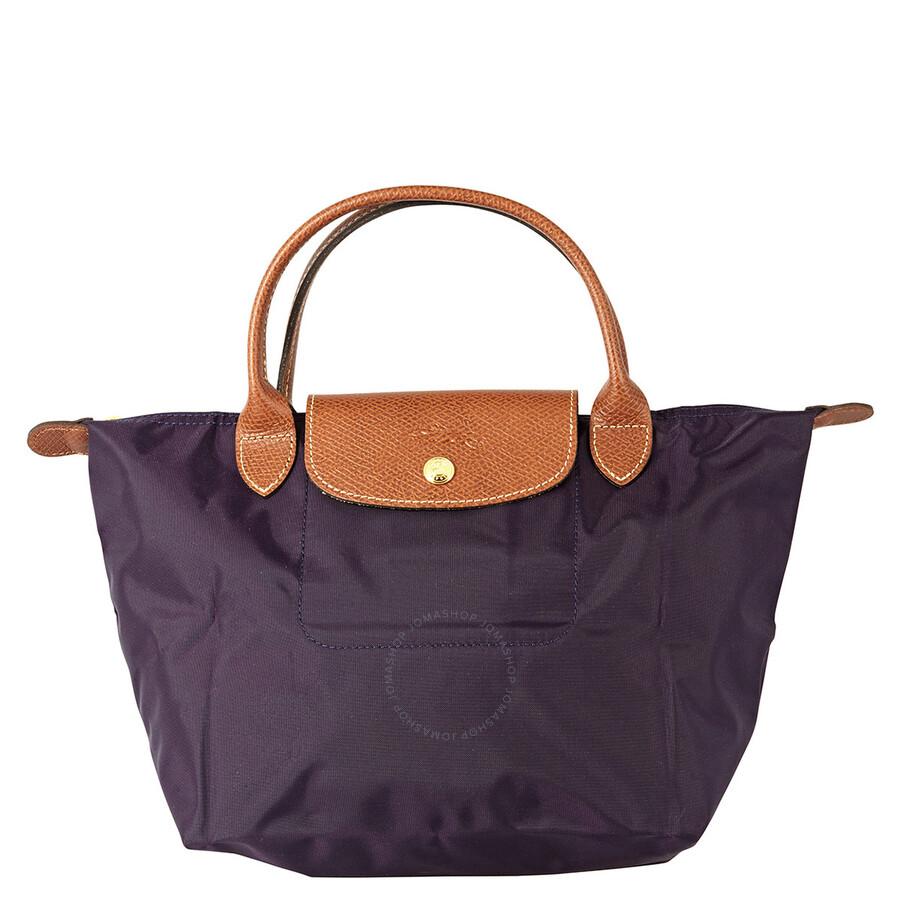 Longchamp Le Pliage Blueberry Top H in Purple Lyst UK