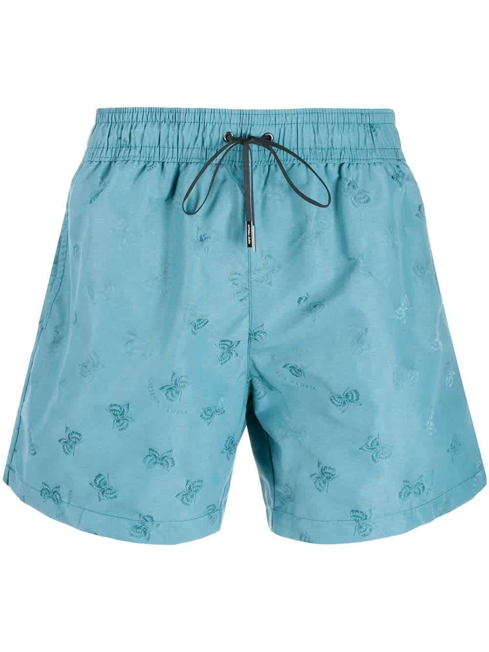 Bottega Veneta Butterfly Motif Swim Shorts in Blue for Men - Save 49% ...