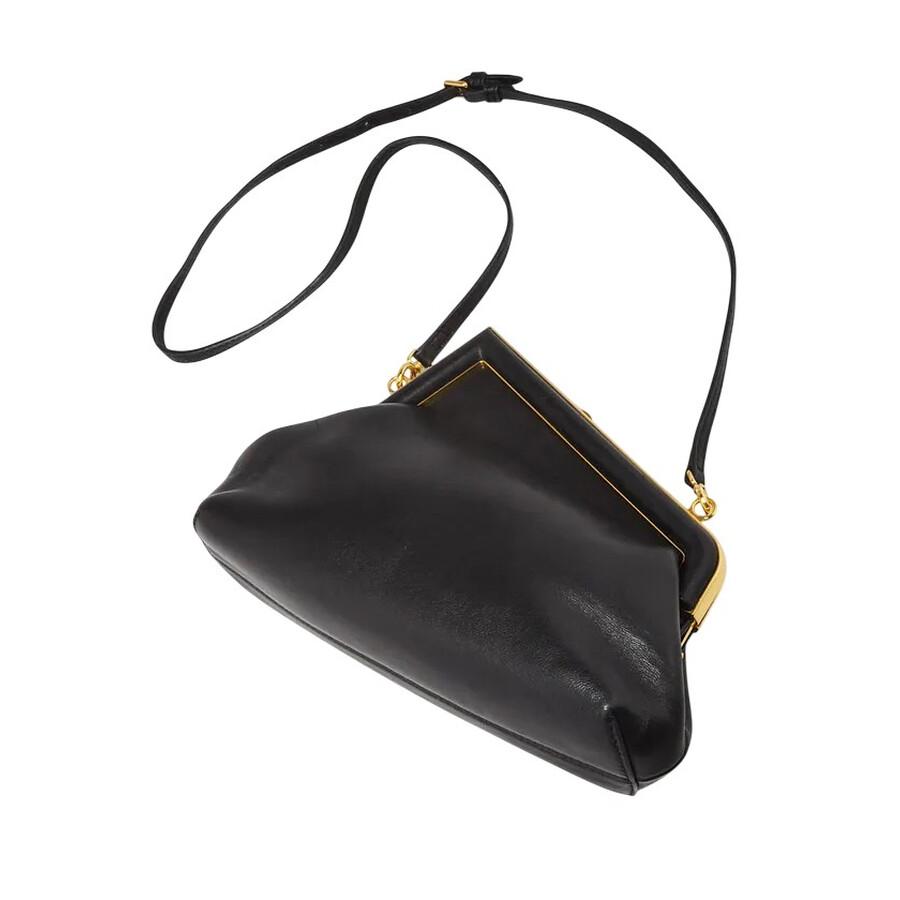 Fendi First Small Nappa Leather Clutch in Black | Lyst