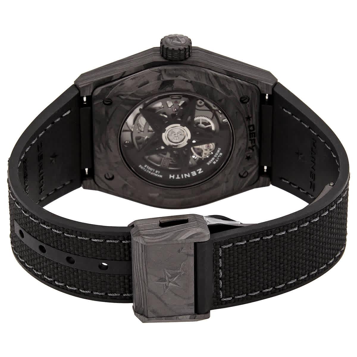 Zenith Defy Classic Ceramic Automatic Black Skeleton Dial Men's Watch 49.9000.670/77.R782