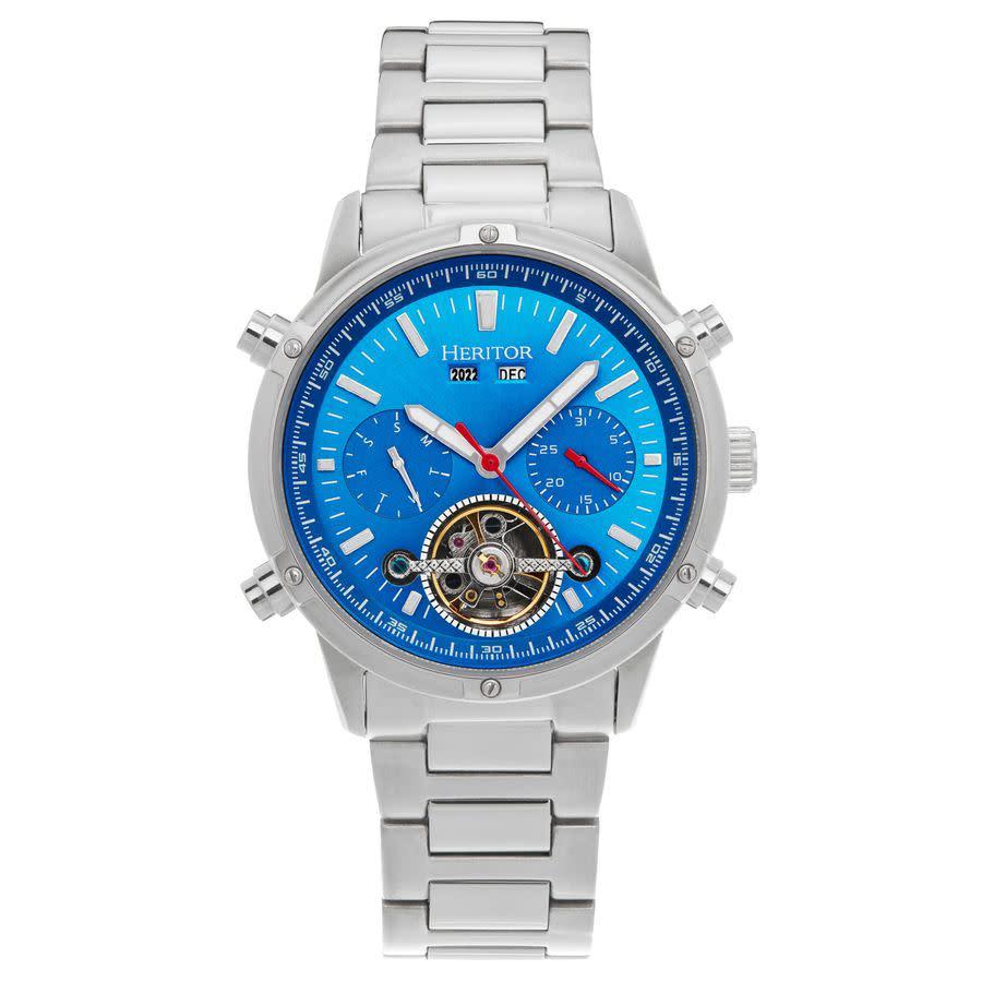 Heritor Wilhelm Blue Dial Watch for Men Lyst Canada