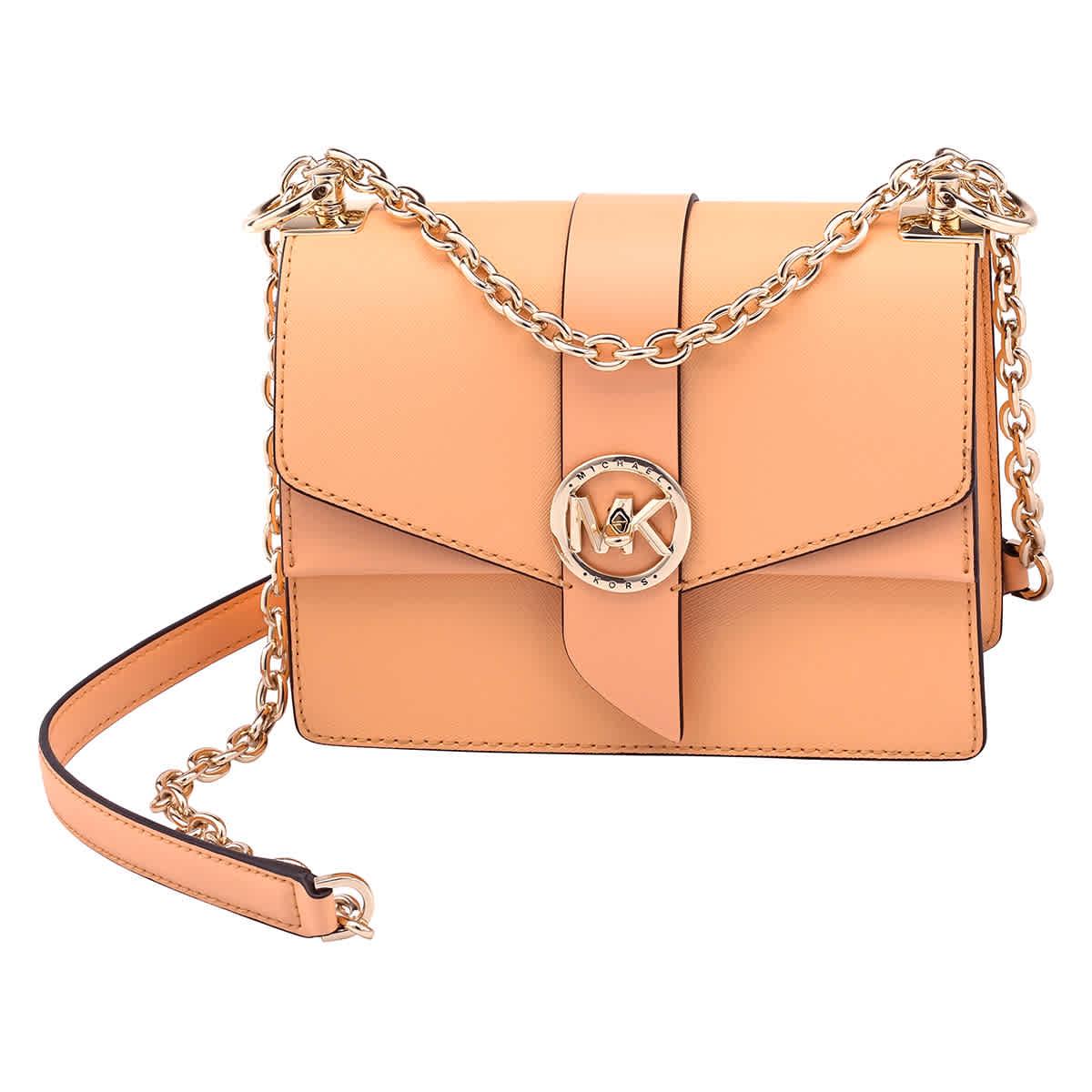 MICHAEL KORS Greenwich Small Two-Tone Logo And Saffiano Leather Crossbody  Bag 