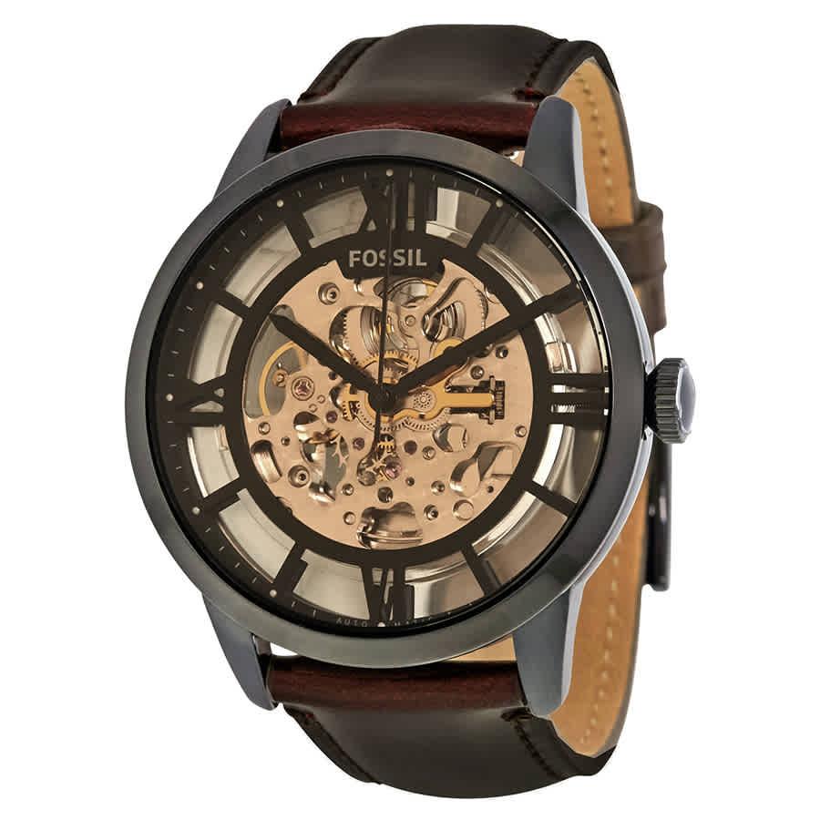 Fossil Leather Townsman Automatic Brown 