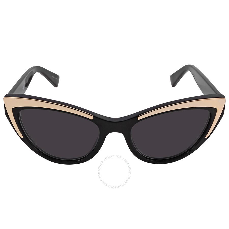 Moschino Black and Cream Cat-Eye Sunglasses NWT MOSCHINO Turtoise Studded Cat Eye Sunglasses | eBay main image 3