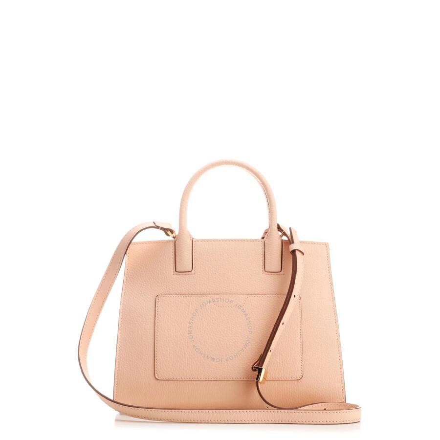 Burberry Mini Frances Logo Plaque Tote Bag in Pink | Lyst