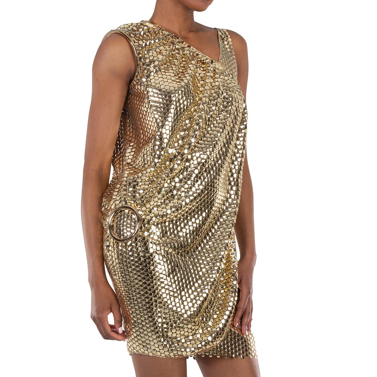 burberry sequin dress Burberry Pre-Owned Sequinned Mini Dress | Gold