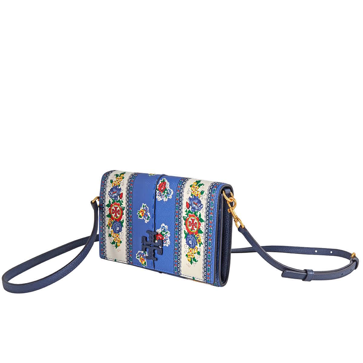 tory burch mcgraw floral camera bolsa