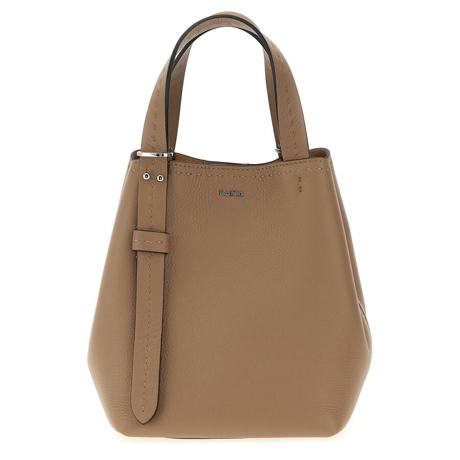 【レア】Max Mara CalfHair Suede leather tote Max Mara Large Suede Tote Bag | Brown | FARFETCH CA