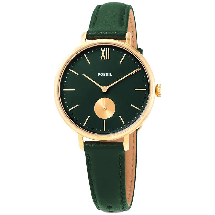 Fossil Kayla Quartz Green Dial Dark 