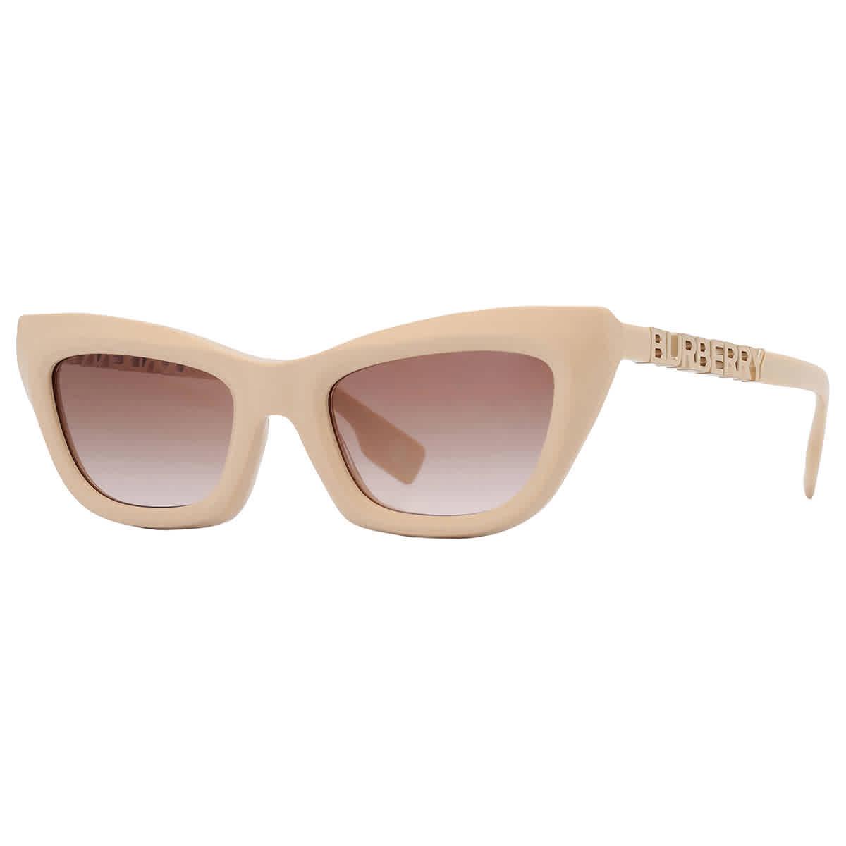 Burberry★素敵！Oversized Brown w/pink Gradient Sunglasses BURBERRY Sunglasses BE 4323 F 400613 Caroll Peach Gradient