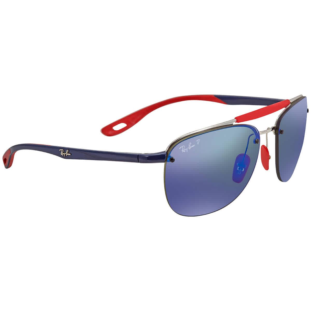 Ray Ban Polarized Mens Blue Mirror Aviator Sunglasses F031h0 59 For Men Lyst Ray Ban Polarized Mens Blue Mirror Aviator Sunglasses F031h0 59 For Men Lyst