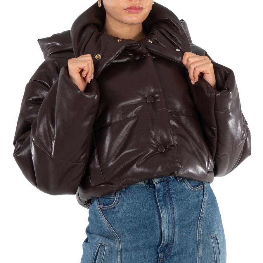 Nanushka Aveline Padded Leather Jacket in Black | Lyst