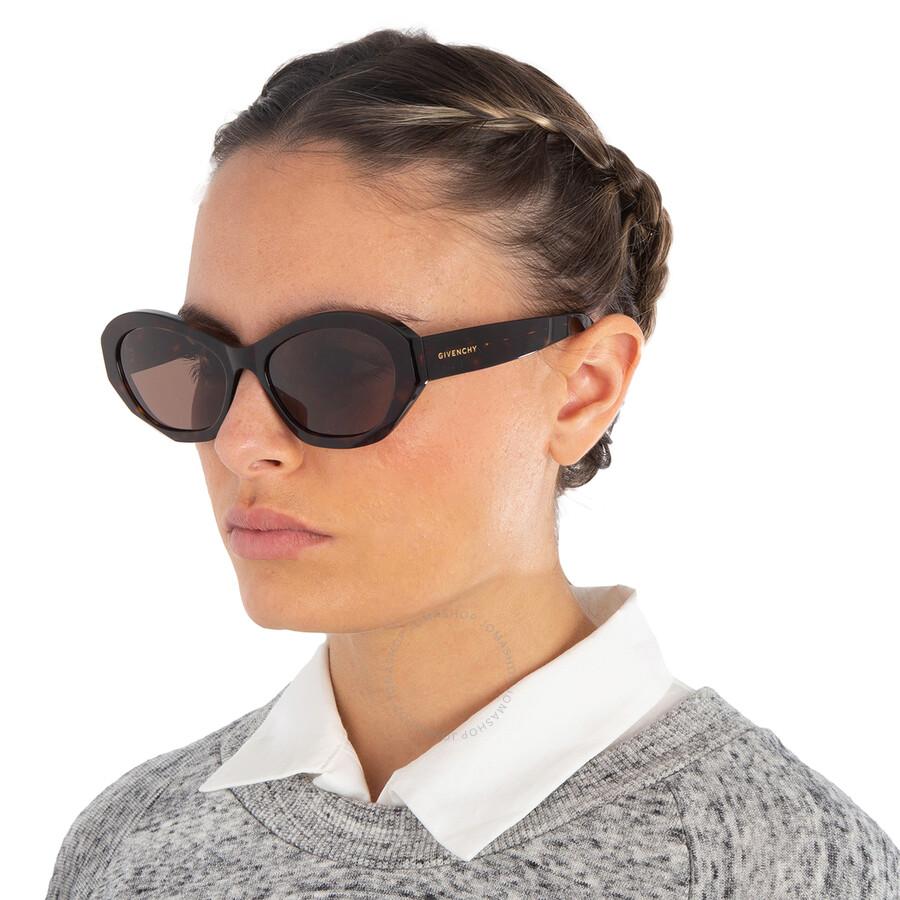 Givenchy Brown Cat Eye Sunglasses Gv40001u 52e 57 | Lyst display picture 1