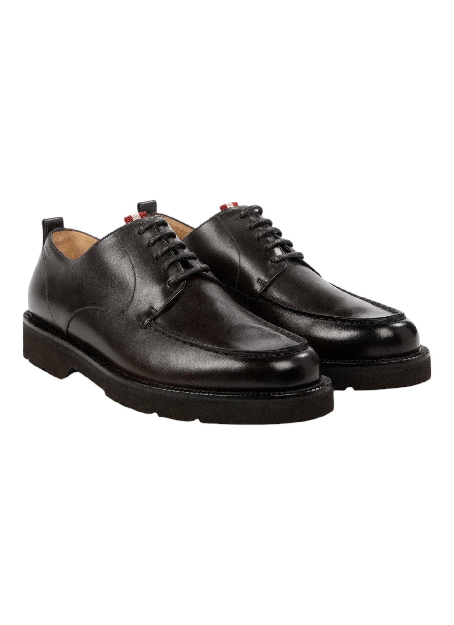 Bally Derby Shoes Men 9 Black Leather Lace Up Plain Toe Swiss Preppy Old Money Bally Derby shoes for Men | Online Sale up to 68% off | Lyst main image 4