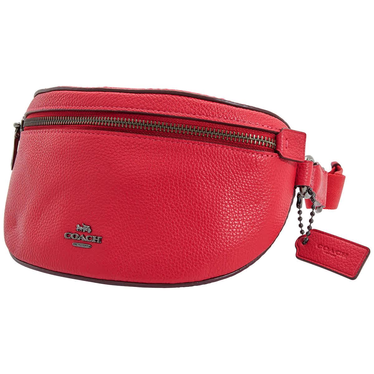 coach fanny pack red