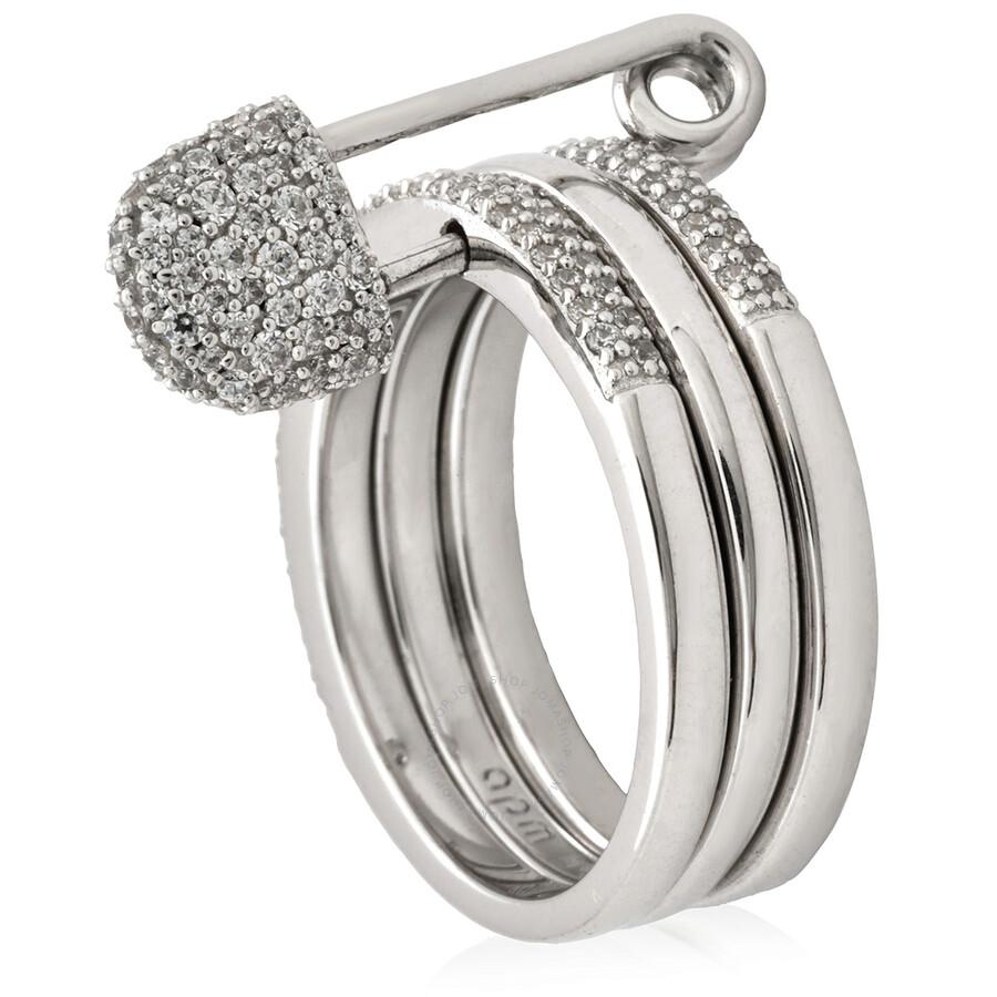 Apm Monaco Safety Pin Ring in Metallic Lyst UK