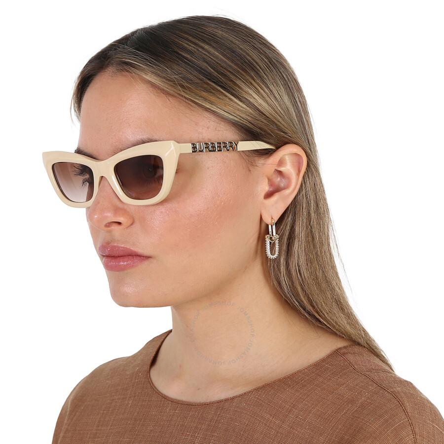 Burberry Brown Gradient Cat Eye Sunglasses Be4409 409213 51  display picture 1